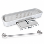 Set 2 Accesorii pentru Baie AquaDuo, pentru Organizare, Depozitare și Prosoape – 4 Variante