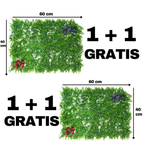 1+1 GRATIS: Panou verde din plante artificiale, dimensiue: 60x40cm, D4966