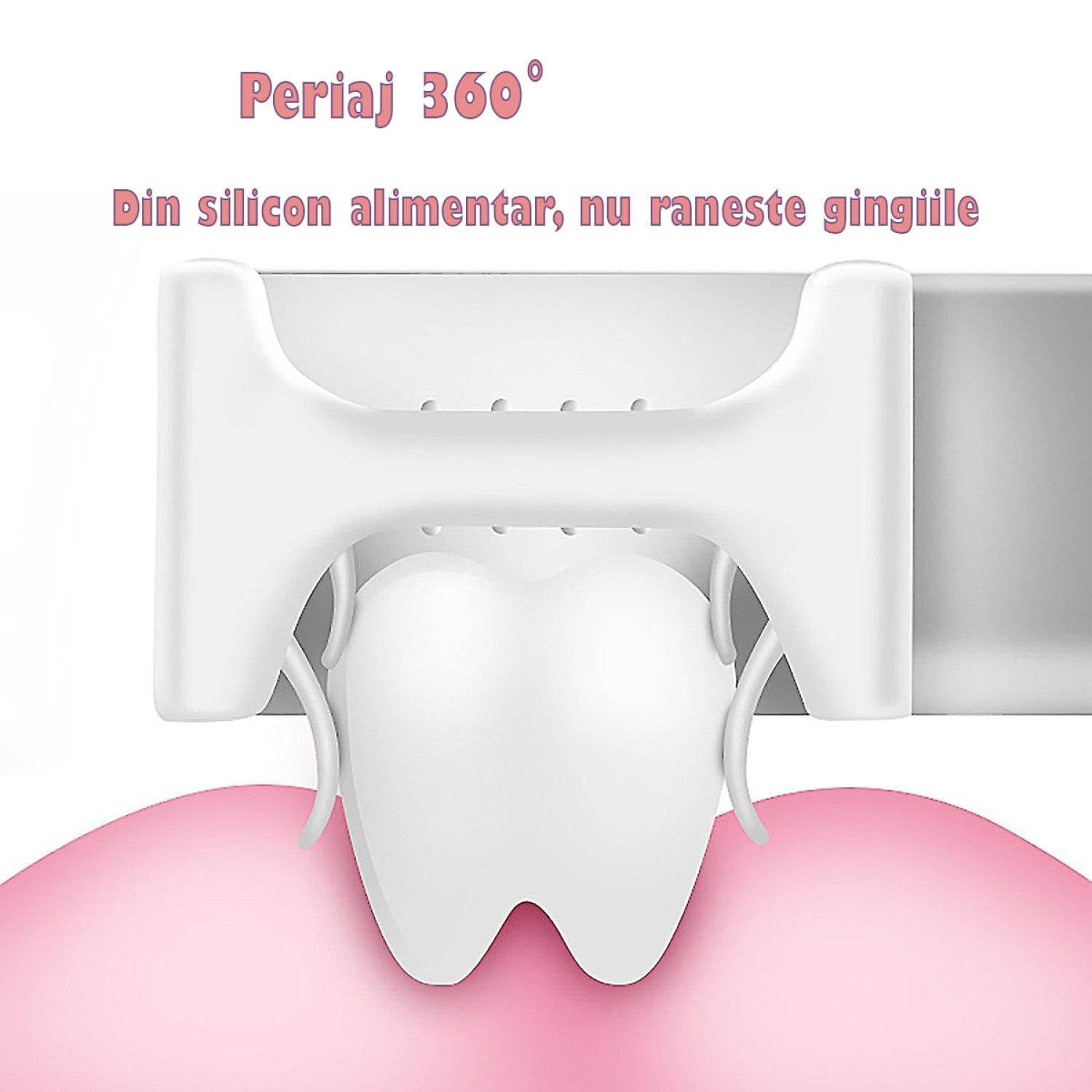 🦷 Periuță Copii U-Shape 360° – Silicon Premium - pachet 2 bucati