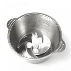 Tocător electric multifuncțional, 700 W, bol din inox 2 L, 4 lame și 2 viteze, negru