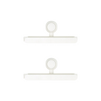 PACHET PROMOTIONAL: Etajera baie, sistem scurgere apa, Alb, 32x24x6cm + Suport incaltaminte, papuci de casa