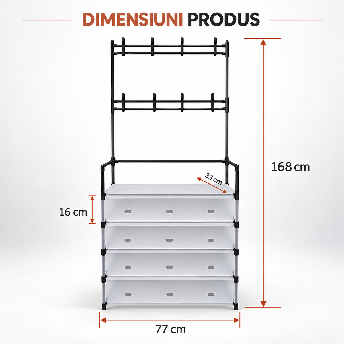 Pantofar Urban Loft, depozitare compactă, diverse modele