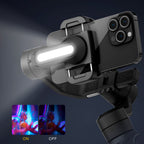 Gimbal Aochuan SMART S2, 3 axe, Acumulator 6400mAh, Lumina integrata,  aplicatie dedicata, Content Creator Edition, Negru Mat