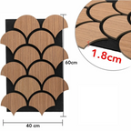 Set 3 Panouri Decorative Acustice SonoArt, din HDF și Pâslă, cu Design Geometric, pentru Pereți Interiori – 6 Variante