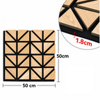 Set 3 Panouri Decorative Acustice SonoArt, din HDF și Pâslă, cu Design Geometric, pentru Pereți Interiori – 6 Variante