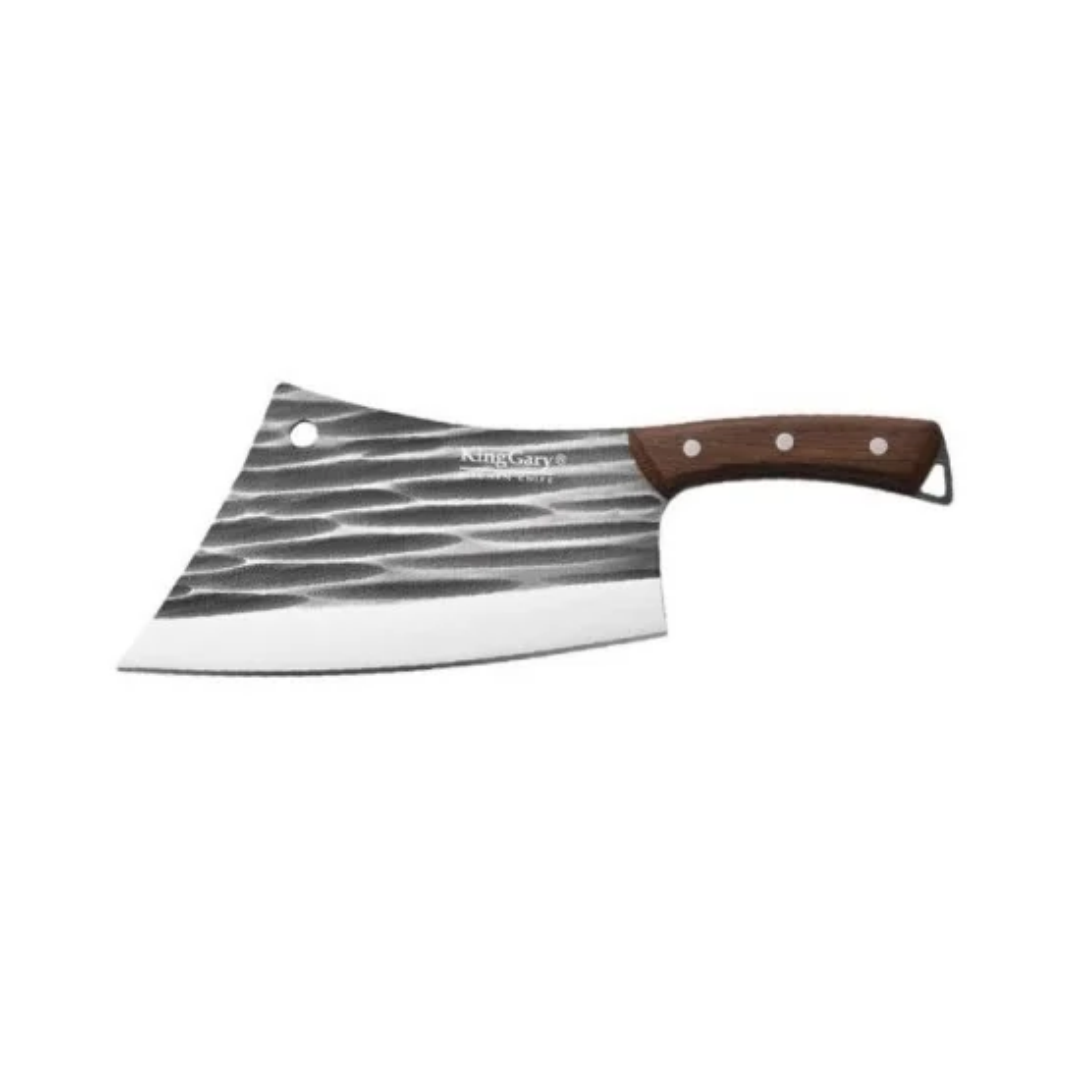 Satâr de Bucătărie TitanChef, Lamă din Inox de 4 mm, Mâner din Lemn, pentru Tocat, Feliere și Porționare – 4 Variante