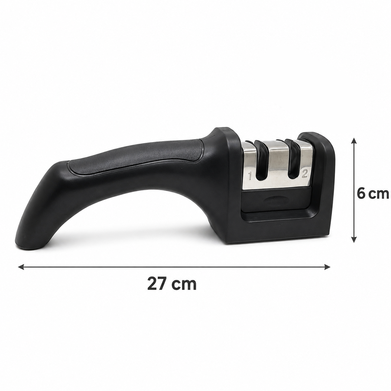 Ascuțitor Profesional pentru Cuțite LMYH, 2 Trepte de Ascuțire, Lame din Vidia și Ceramică, Mâner Ergonomic