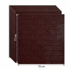 Tapet 3D Autoadeziv BrickAura, Set de 10 Panouri 70x77 din Spumă Moale, Model Cărămidă, Montaj Rapid, Acoperire 5,3 m² – 5 Variante