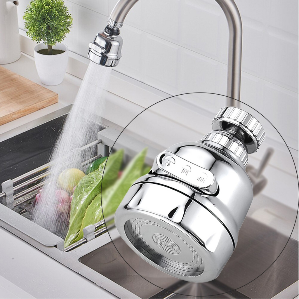 PACHET PROMOTIONAL: Suport extensibil pentru spalat vase si alimente, Gri/Inox + Cap robinet aerator universal, 3 moduri de pulverizare, Argintiu, D4415+D4413