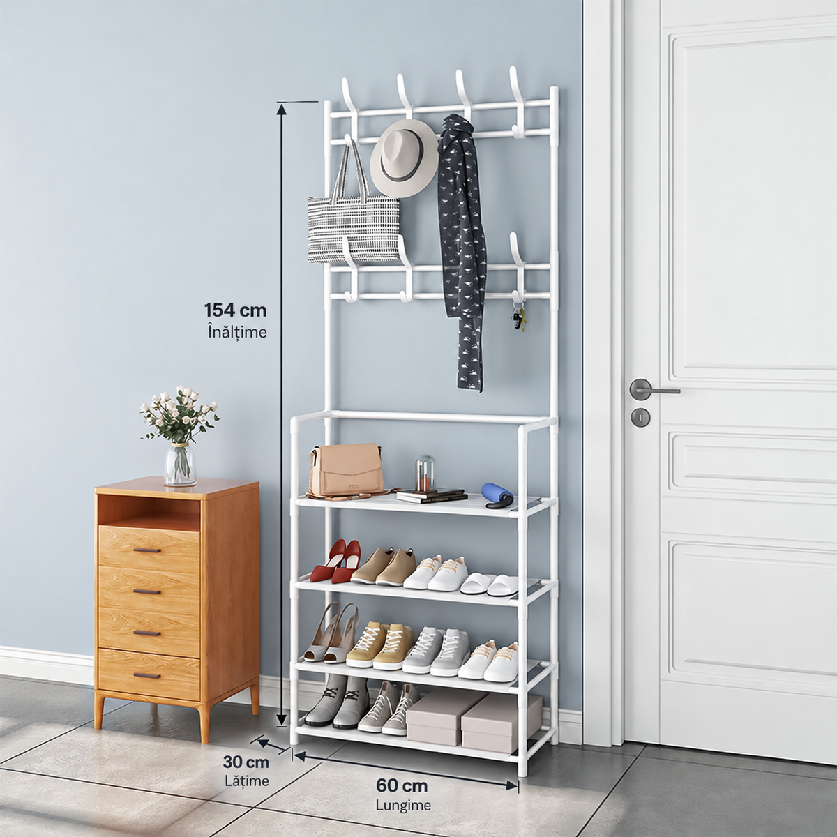Pantofar Urban Loft, depozitare compactă, diverse modele