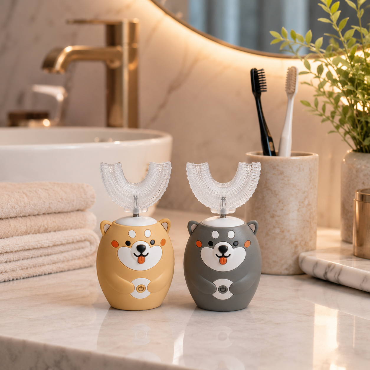 Periuță de dinți electrică DentalHero pentru copii 3-12 ani, 5 programe, acumulator, încărcare USB