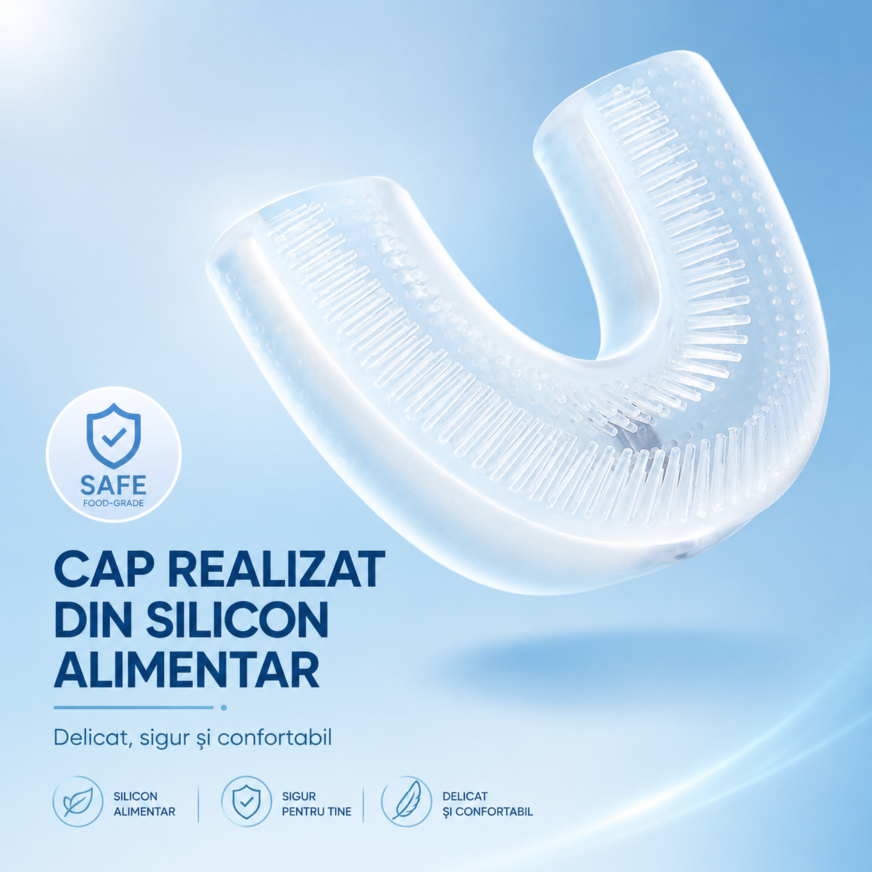 Periuță de dinți electrică DentalHero pentru copii 3-12 ani, 5 programe, acumulator, încărcare USB