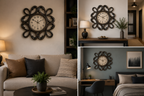 Ceas de Perete Decorativ Aspect Antic – Eleganță Vintage pentru Casa Ta