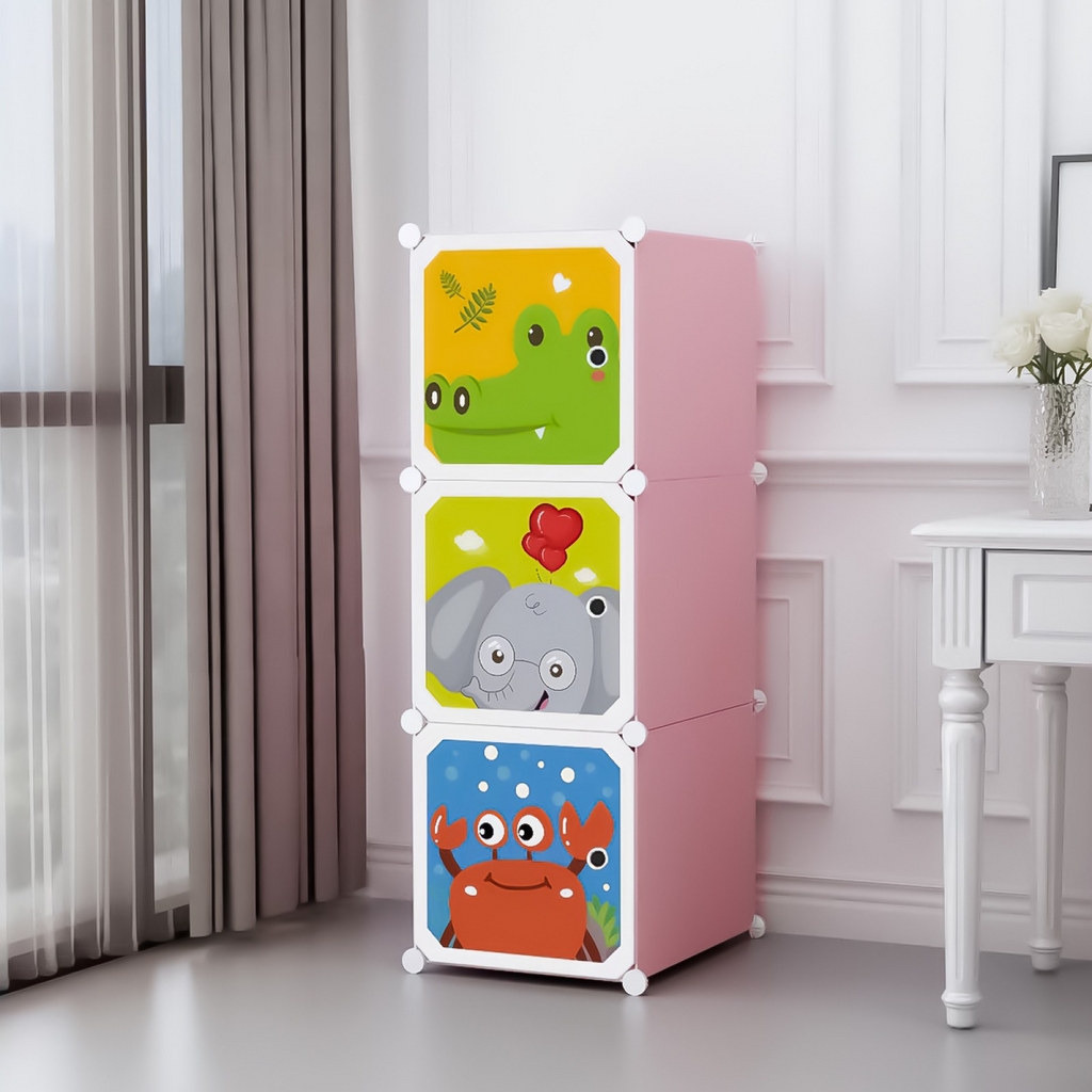 Dulap Modular pentru Copii, 3 Compartimente