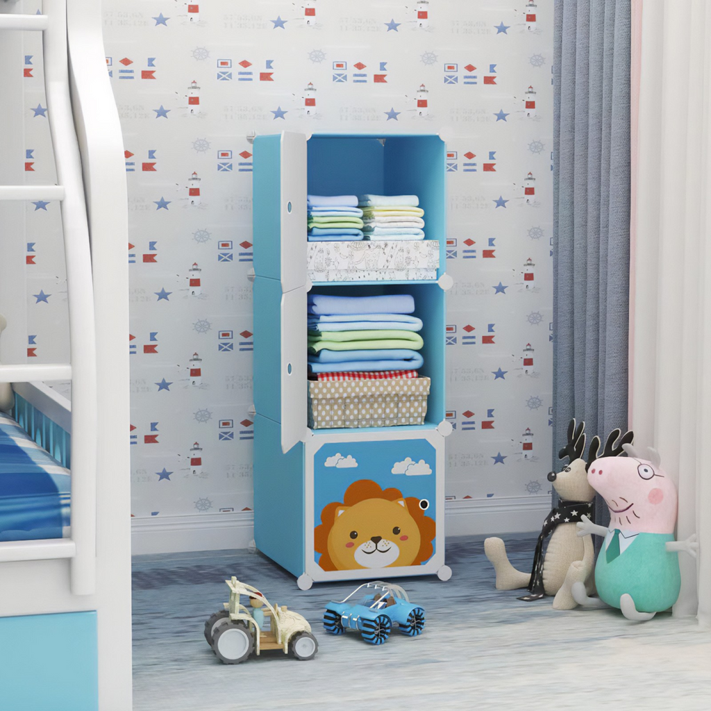 Dulap Modular pentru Copii, 3 Compartimente