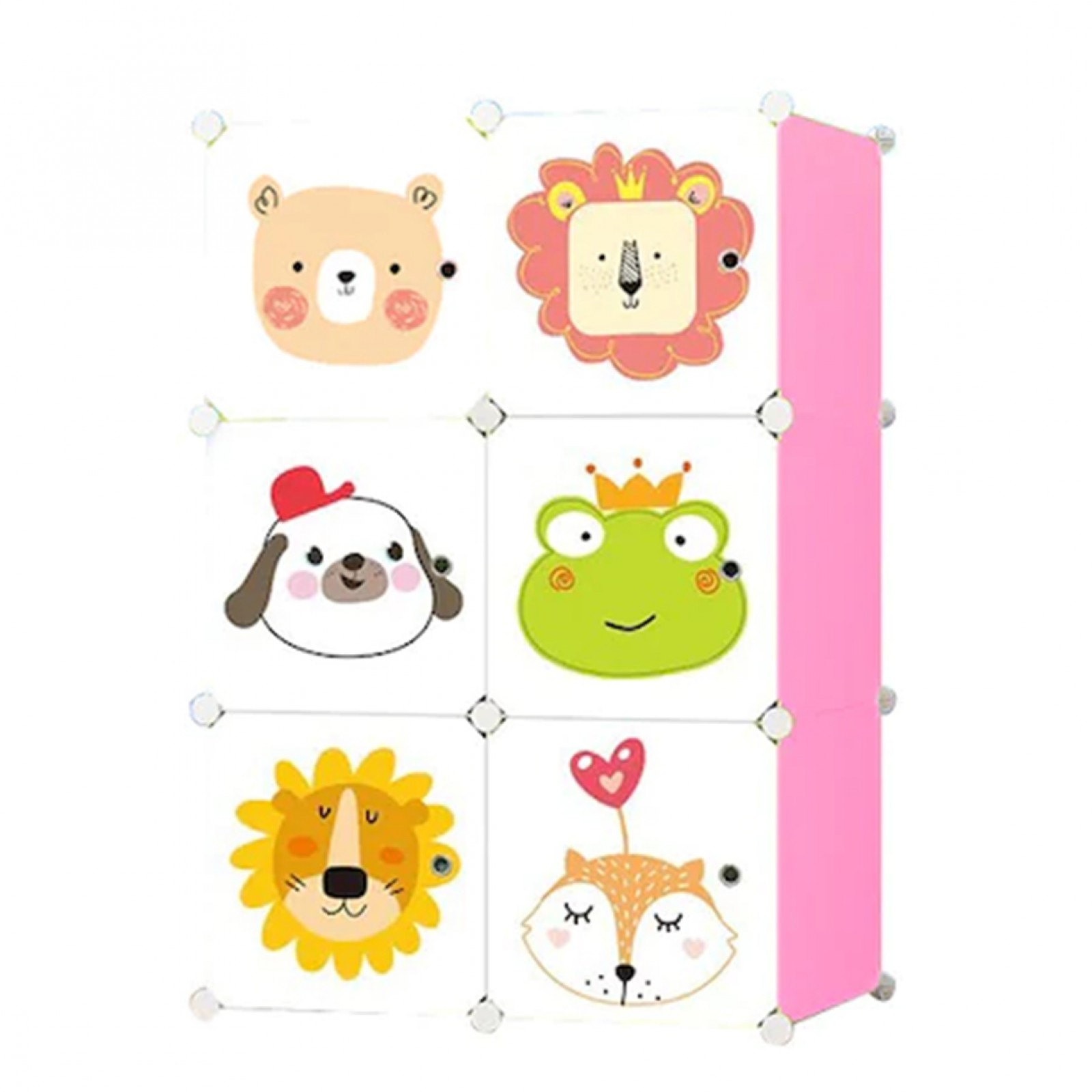 Dulap Modular pentru Copii, 6 Compartimente