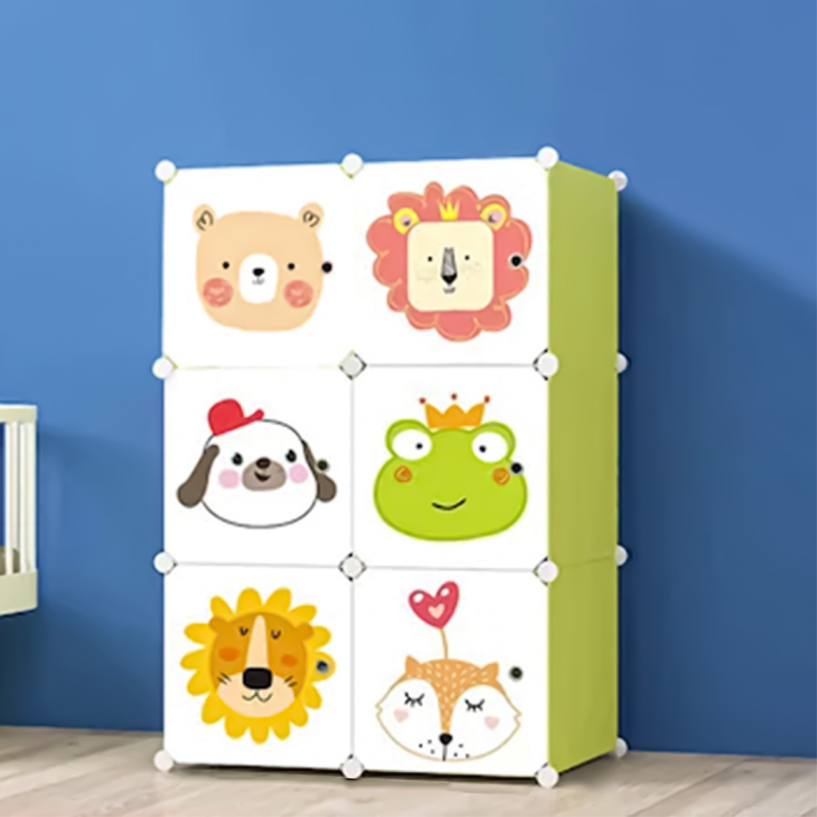 Dulap Modular pentru Copii, 6 Compartimente