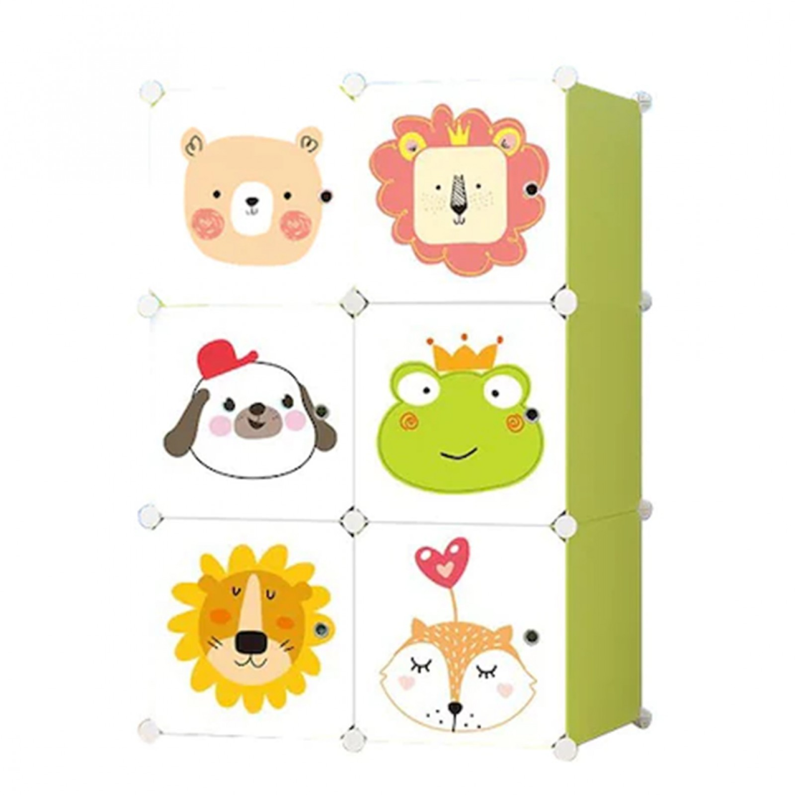 Dulap Modular pentru Copii, 6 Compartimente