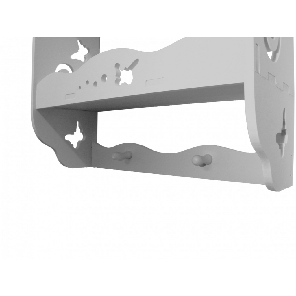 Etajera cu 3 rafturi pentru baie, D126 PVC, 37*65*14 cm, D126PVC