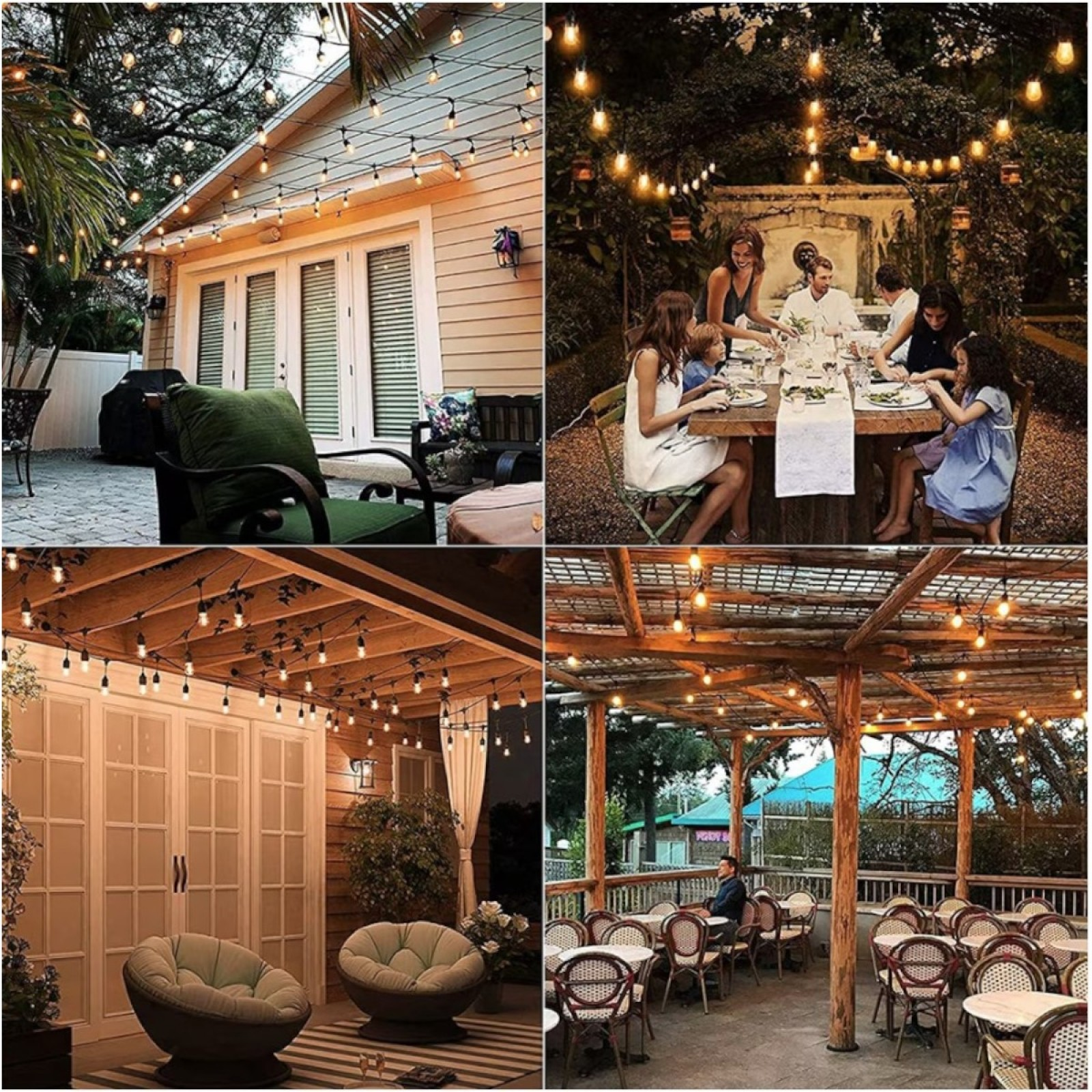 Ghirlanda luminoasa, decorativa, interconectabila, 5m, 10 Becuri LED, Lumina Alb Cald, D6126