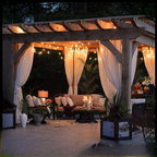 Ghirlanda luminoasa, decorativa, interconectabila, 5m, 10 Becuri LED, Lumina Alb Cald, D6126