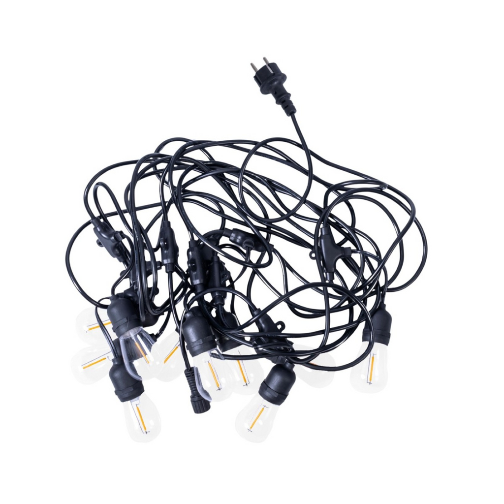 Ghirlanda luminoasa, decorativa, interconectabila, 5m, 10 Becuri LED, Lumina Alb Cald, D6126