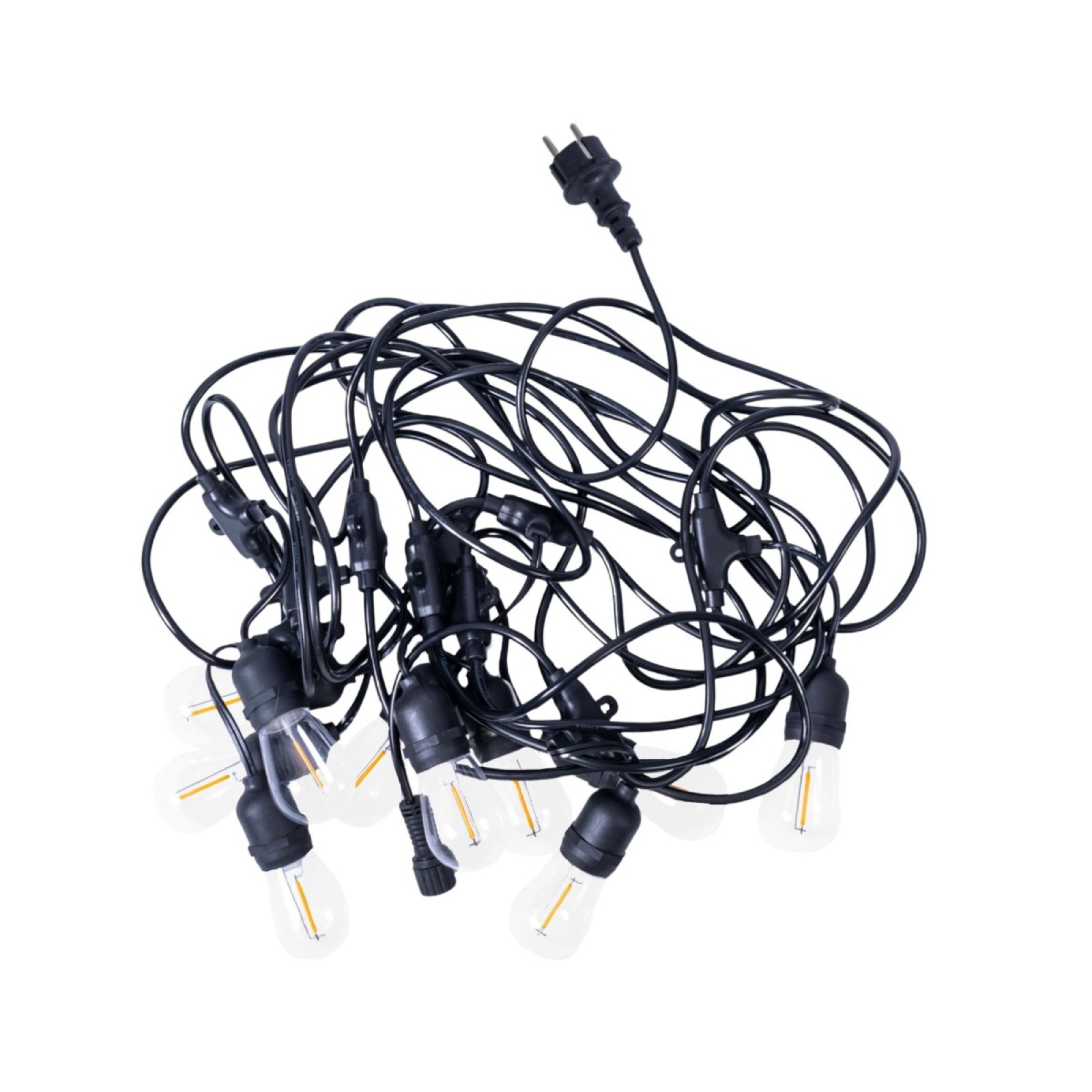 Ghirlanda luminoasa, decorativa, interconectabila, 5m, 10 Becuri LED, Lumina Alb Cald, D6126