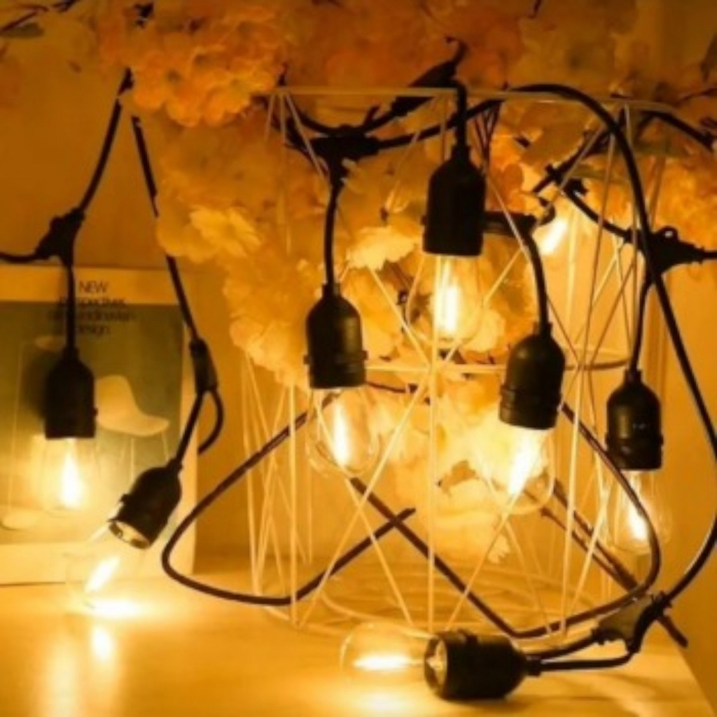 Ghirlanda luminoasa, decorativa, interconectabila, 5m, 10 Becuri LED, Lumina Alb Cald, D6126