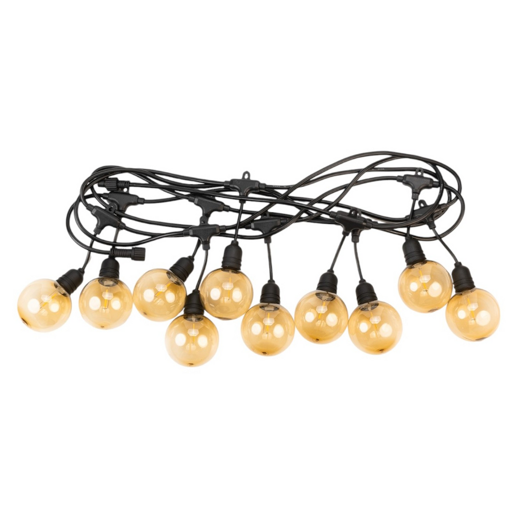 Ghirlanda luminoasa, decorativa, interconectabila, 5m, 10 Becuri LED, Lumina Alb Cald