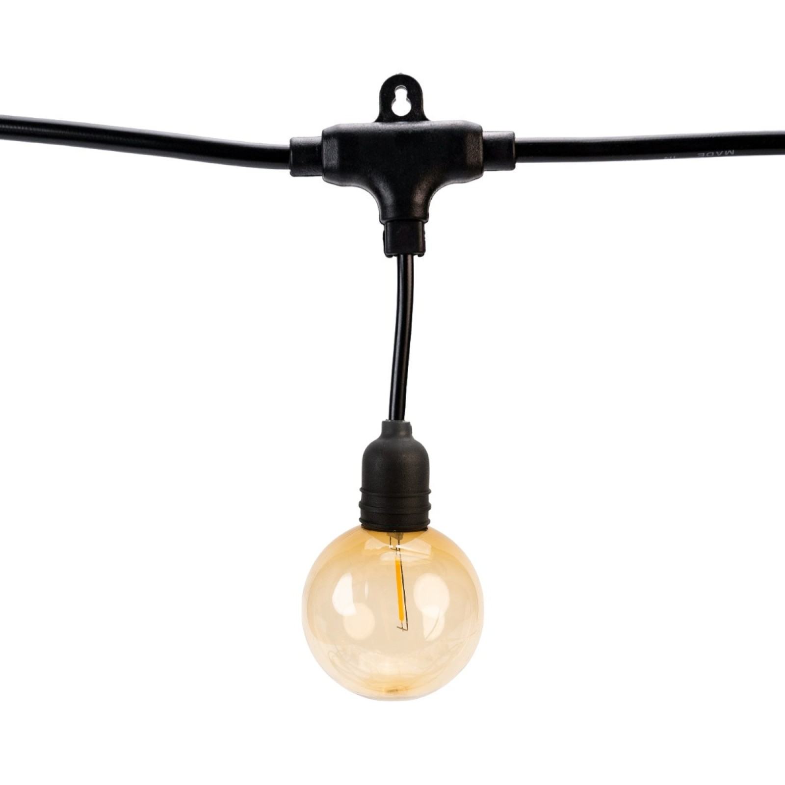 Ghirlanda luminoasa, decorativa, interconectabila, 5m, 10 Becuri LED, Lumina Alb Cald