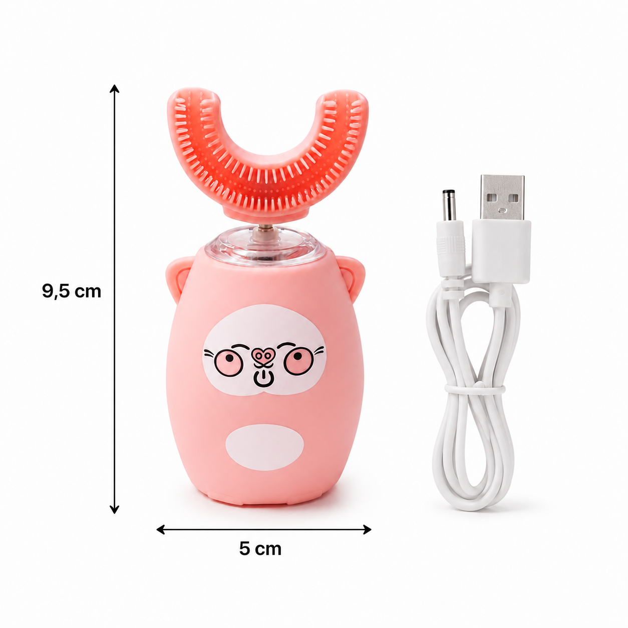 Periuța MagicU – Periuță electrică 360° din silicon alimentar, anti-plâns și zero iritații, 3 programe, reîncărcabilă USB