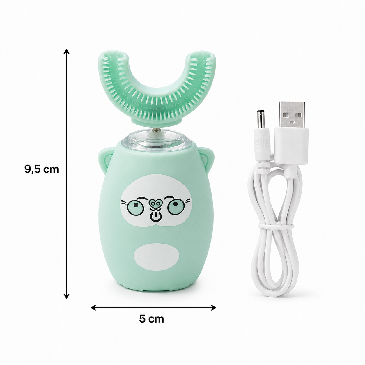 Periuța MagicU – Periuță electrică 360° din silicon alimentar, anti-plâns și zero iritații, 3 programe, reîncărcabilă USB