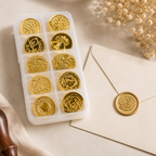 OFERTĂ LIMITATĂ: Set 10 Ștampile pentru Sigiliu + CADOU Set Ceară Multicoloră